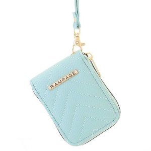 RAMPAGE Pebbled Quilted Wristlet Wallet w Removable Strap NWT